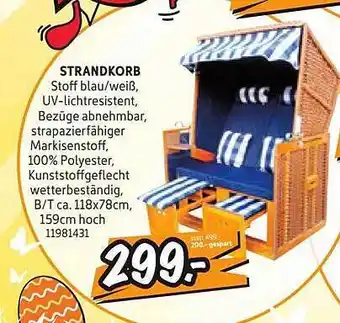 SCONTO Strandkorb Angebot