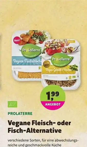 Biomarkt Prolaterre Vegane Fleisch- Oder Fisch-alternative Angebot