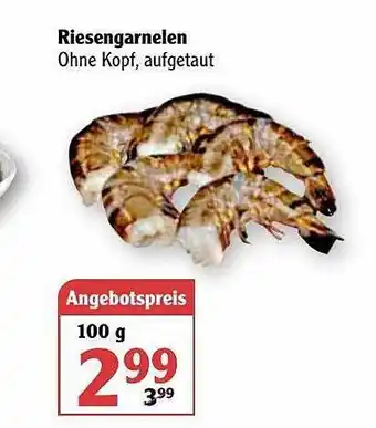 Globus Riesengarnelen Angebot