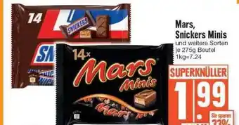 Edeka Mars, Snickers Minis Angebot