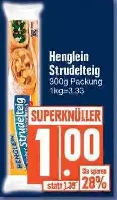 Edeka Henglein Strudelteig Angebot