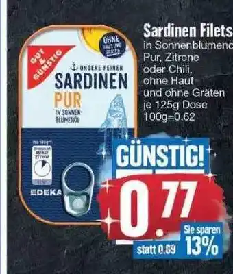 Edeka Sardinen Filets Angebot