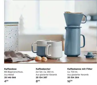 Tchibo Kaffeedose, Kaffebecher Oder Kaffeekanne Mit Filter Angebot