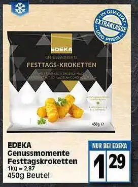 Elli Markt Edeka Genussmomente Festtagskroketten Angebot