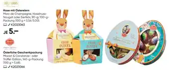 Galeria Heilemann Hase mit Ostereiern 90/100g Packung oder österliche Geschenkpackung 140g Packung Angebot