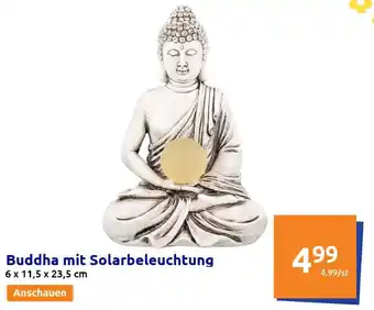 Action Buddha mit Solarbeleuchtung 6 x 11,5 x 23,5 cm Angebot