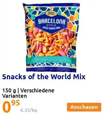 Action Snacks of the World Mix 150g Angebot