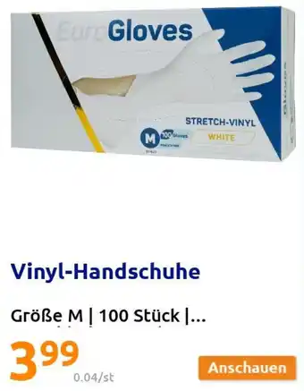 Action Vinyl Handschuhe Große M | 100 Stück Angebot