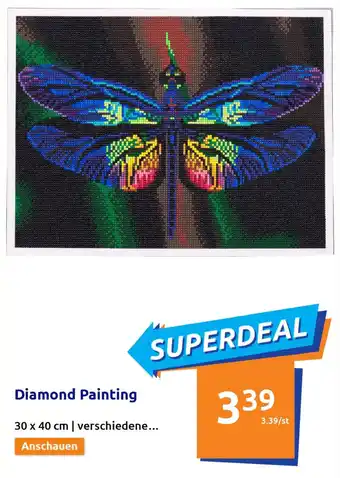 Action Diamond Painting 30 x 40 cm Angebot