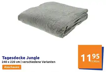 Action Tagesdecke Jungle 240 x 220 cm Angebot