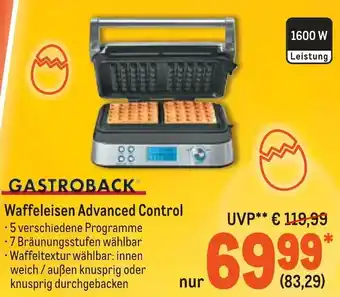 METRO Gastroback Waffeleisen Advanced Control Angebot
