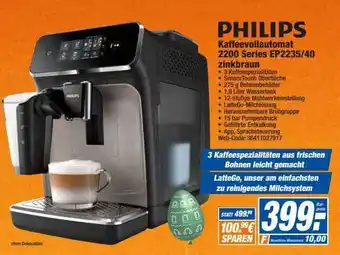 HEM Expert Philips Kaffeevollautomat 2200 Series Ep2235.40 Zinkbraun Angebot