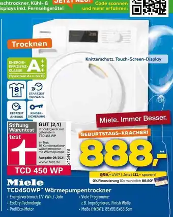 Euronics XXL Miele Tcd450wp Wärmepumpentrockner Angebot