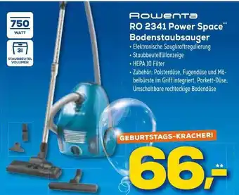 Euronics XXL Rowenta Ro 2341 Power Space Bodenstaubsauger Angebot