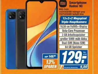 HEM Expert Xiaomi Smartphone Redmi 9c Angebot