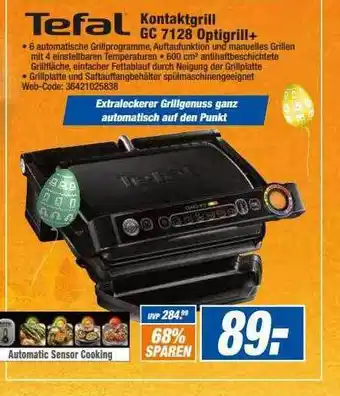 HEM Expert Tefal Kontaktgrill Gc7128 Optigrill+ Angebot