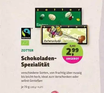 Denns BioMarkt Zotter Schokoladen-spezialität Angebot