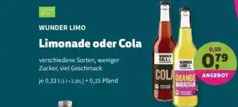 Denns BioMarkt Wunder Limo Limonade Oder Cola Angebot