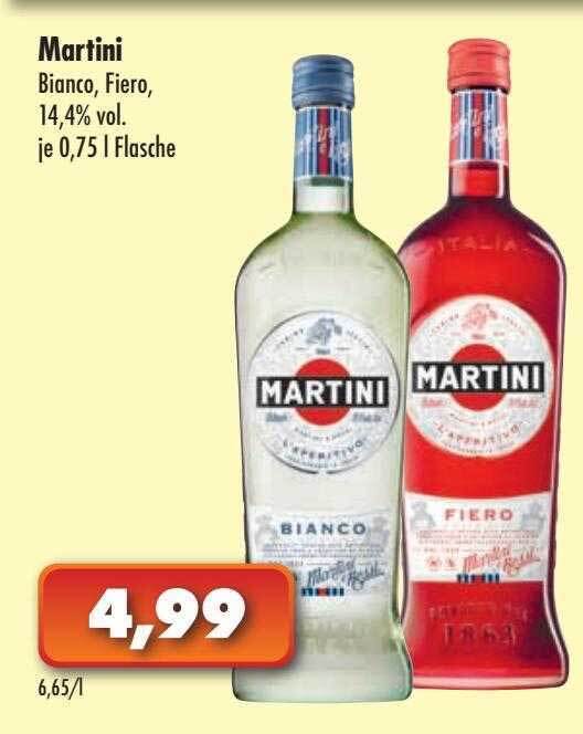 Martini Bianco, Fiero Angebot bei Lösch Depot