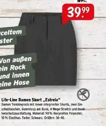 Raiffeisen Markt Life-line Damen Skort „estrela“ Angebot