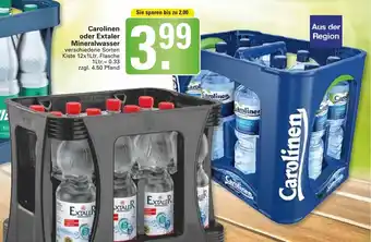 WEZ Carolinen oder Extaler Mineralwasser 12x1L Angebot