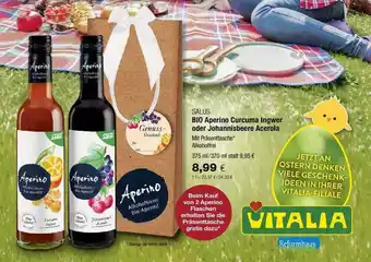 Vitalia Salus Bio Aperino Curcuma Ingwer Oder Johanisbeere Acerola Angebot