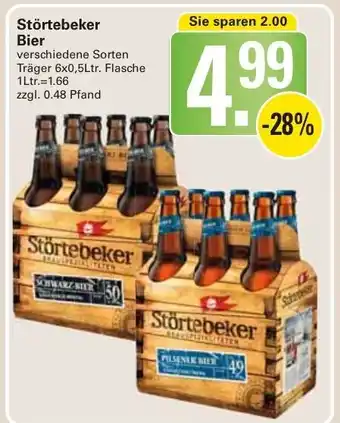 WEZ Störtebeker Bier 6x0,5L Flasche Angebot