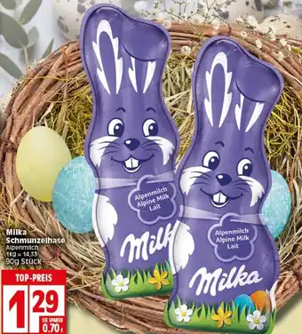 Elli Markt Milka Schmunzelhase 90g Stück Angebot