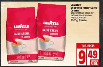 Elli Markt Lavazza Espresso oder Caffè Crema 1000g Beutel Angebot