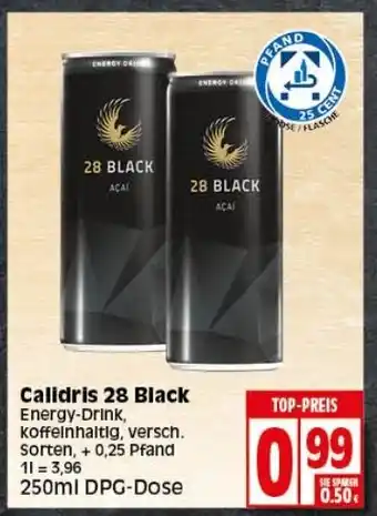 Elli Markt Calidris 28 Black Energy Drink 250ml Angebot