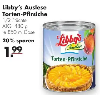 Handelshof Libby's Auslese Torten Pfirsiche 850 ml Dose Angebot