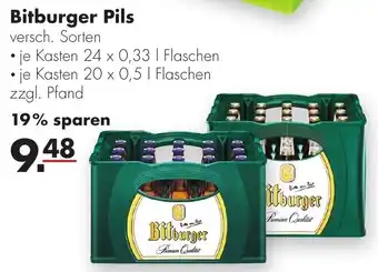 Handelshof Bitburger Pils 20x0,5L/24x0,33L Angebot