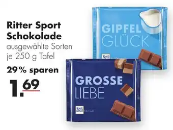 Handelshof Ritter Sport Schokolade 250g Tafel Angebot