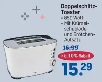 Rossmann Doppelschlitz Toaster 850 Watt Angebot