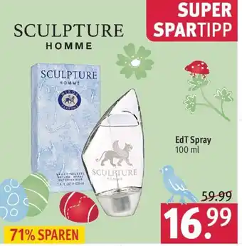 Rossmann Sculpture Homme EdT Spray 100 ml Angebot