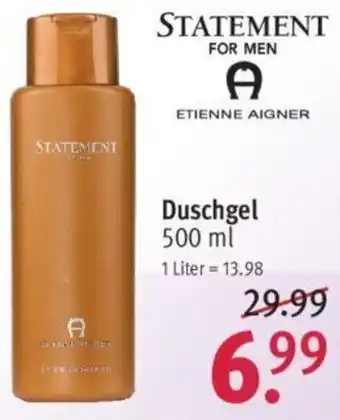 Rossmann Statement for Men Etienne Aigner Duschgel 500 ml Angebot