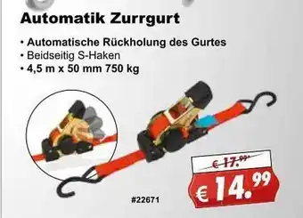 Stabilo Fachmarkt Automatik Zurrgurt Angebot