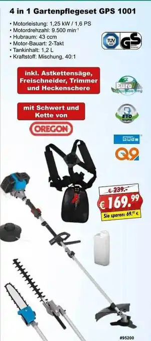 Stabilo Fachmarkt 4 In 1 Gartenpflegeset Gps 1001 Angebot