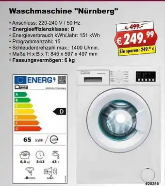 Stabilo Fachmarkt Waschmaschine Angebot