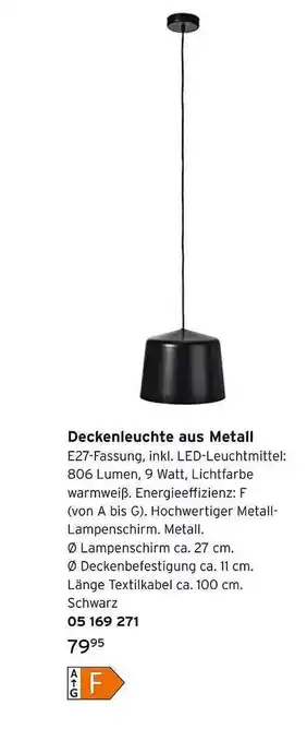 Tchibo Deckenleuchte Aus Metall Angebot