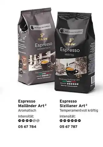 Tchibo Espresso Mailänder, Espresso Sizilianer Art Angebot