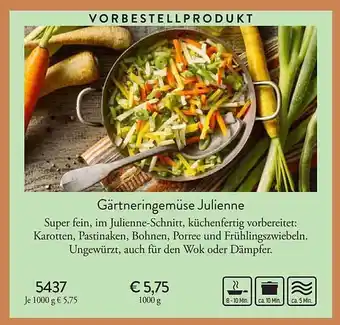 Eismann Gärtneringemüse Julienne Angebot