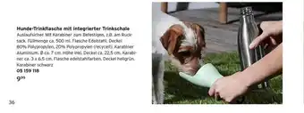 Tchibo Hunde-trinkflasche Mit Integrierter Trinkschale Angebot