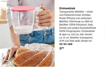 Tchibo Einhandsieb Angebot