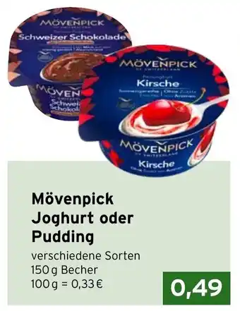 CAP Markt Movenpick Joghurt o. Pudding 150g Angebot