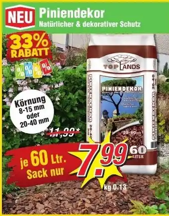 Wiglo Wunderland Top Lands Piniendekor 60L Angebot