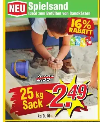 Wiglo Wunderland Spielsand 25kg Angebot