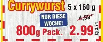 Wiglo Wunderland Currywurst 5*160g Angebot