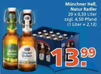 Getränke City Muncher Hell, Natur Radler 20*330ml Angebot