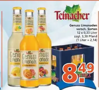 Getränke City Teinacher Genuss Limonaden 12*330ml Angebot